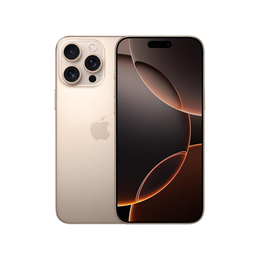 iPhone 16 Pro Max 256 GB: 5G Mobile Phone with Camera Control, 4K 120 fps Dolby Vision and a Huge Leap in Battery Life. Works with AirPods; Desert Titanium